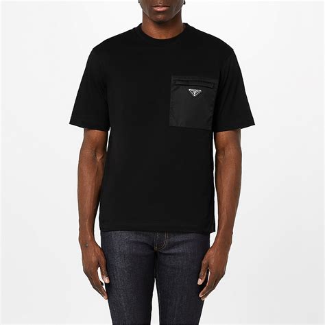 prada badge pocket t shirt|prada t shirt sale.